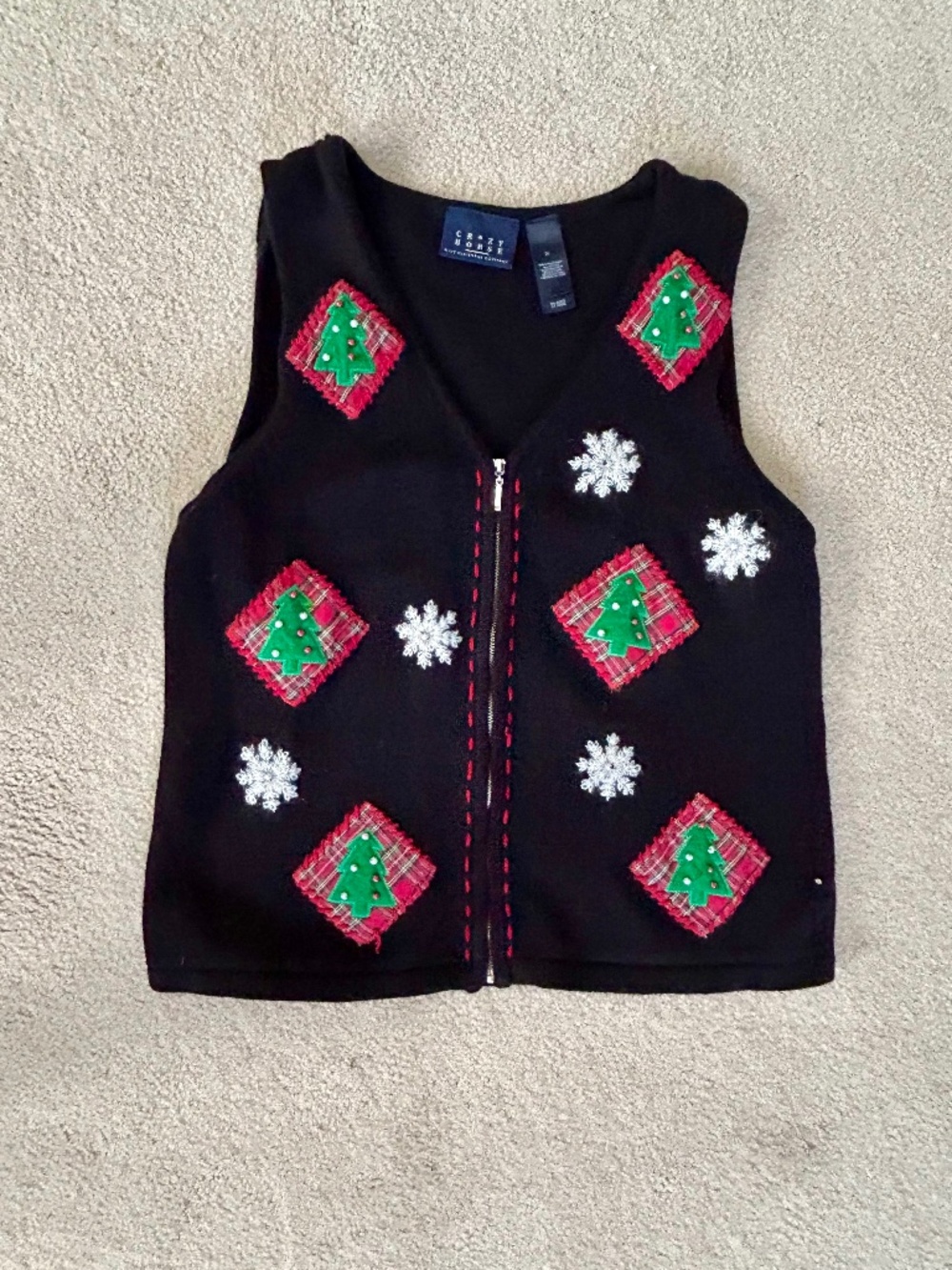 Liz Claiborne zip sweater vest M